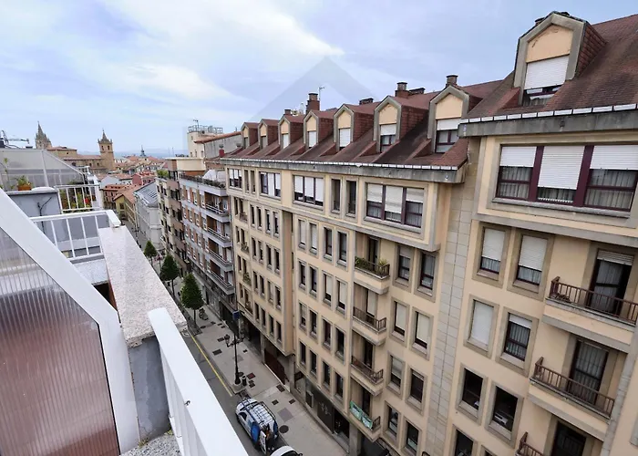 شقة Atico Quintana I - Con Terraza, Vistas A La Ciudad, En El Centro, Con Wifi Y Garaje
